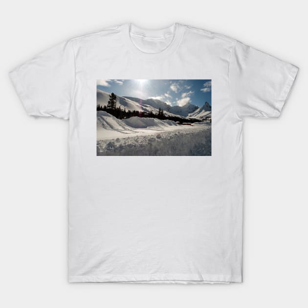 Canadian Rocky Mountains Icefields Parkway Canada T-Shirt by AndyEvansPhotos